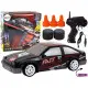 Nuotoliniu būdu valdomas sportinis automobilis R/C 1:24 Juodi keičiami ratai Radijo bangomis valdomi žaislai