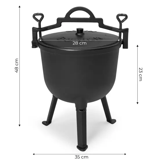 10 l talpos emaliuotas ketaus katilas MultiGarden