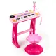 Elektrinis rožinis pianinas su mikrofonu ir MP3 grotuvu