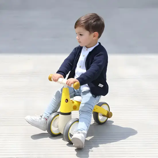 Geltonas balansinis dviratis Žirafa Dviračiai ECOTOYS