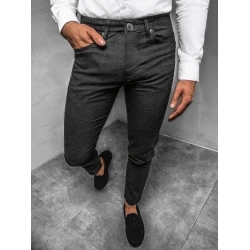 Akcija vyriškos tamsiai pilkos kelnės Luki