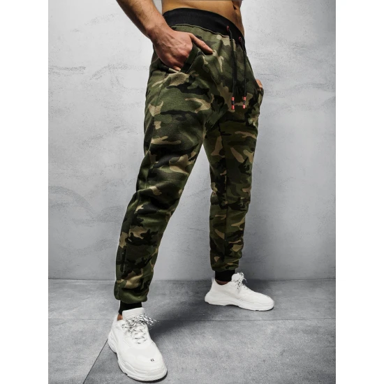 Vyriškos chaki kamufliažinės laisvalaikio kelnės Sigur JS/KZ15