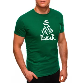 Зелёные мужские футболки Dakar