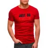Red men's t-shirt Just do nothing