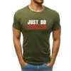 Męska koszula w kolorze khaki Just do nothing