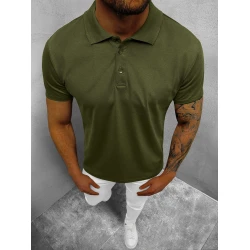 Vyriški chaki polo marškinėliai Casual