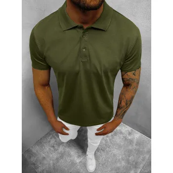 Vyriški chaki polo marškinėliai Casual