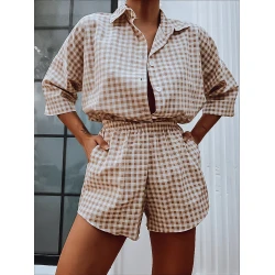 Moteriškas komplektas rudas Osam