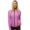 Women's hoodless jumper in light purple Lena JS/YW06009