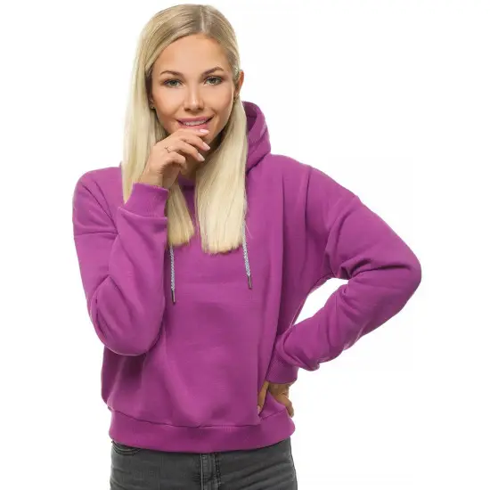 Tamsiai violetinės spalvos moteriškas džemperis Rema O/12102