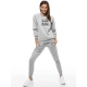 Moteriškas šviesiai pilkas džemperis MAMA JS/W01
