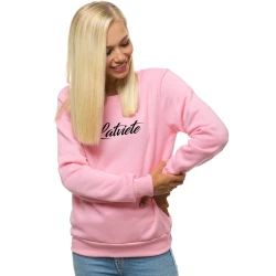 Moteriškas rožinis džemperis Latviete