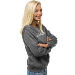 Moteriškas tamsiai pilkas džemperis Latviete