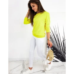 Moteriškas neoninis geltonas džemperis Spring