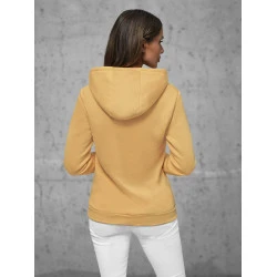 Smėlio spalvos moteriškas džemperis su gobtuvu Molin