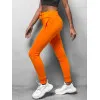 Women's orange casual trousers Flor JS/CK01