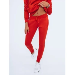 Moteriškos raudonos laisvalaikio kelnės Flor