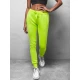 Moteriškos žalios/neoninės laisvalaikio kelnės Flor
