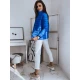 Ryškiai mėlynos spalvos moteriška pavasarinė striukė Doli JB/JP1141