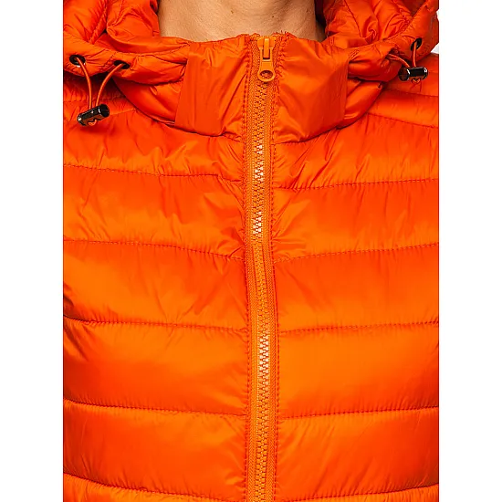 Caramel vest with hood Dzil JS/M23039