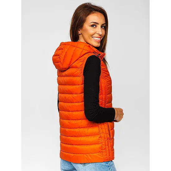 Caramel vest with hood Dzil JS/M23039