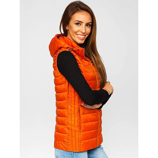 Caramel vest with hood Dzil JS/M23039