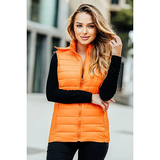 Caramel vest with hood Dzil JS/M23039