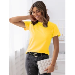 Moteriški ryškiai geltoni marškinėliai Susil