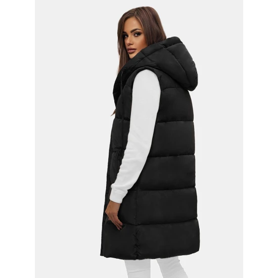 Ilga juodos spalvos moteriška liemenė Potom O/81266