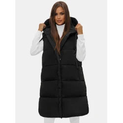 Ilga juodos spalvos moteriška liemenė Potom