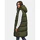 Womens long vest in green Potom O/81266