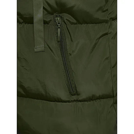 Womens long vest in green Potom O/81266