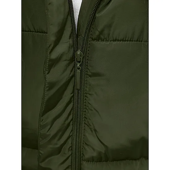 Womens long vest in green Potom O/81266
