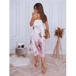 Akcija Balta moteriška suknelė rožinėmis gėlėmis "Ladybird"