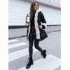 Juoda moteriška striukė su šviesiu kailiu Arctic TY3985