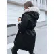 Juoda moteriška striukė su šviesiu kailiu Arctic TY3985