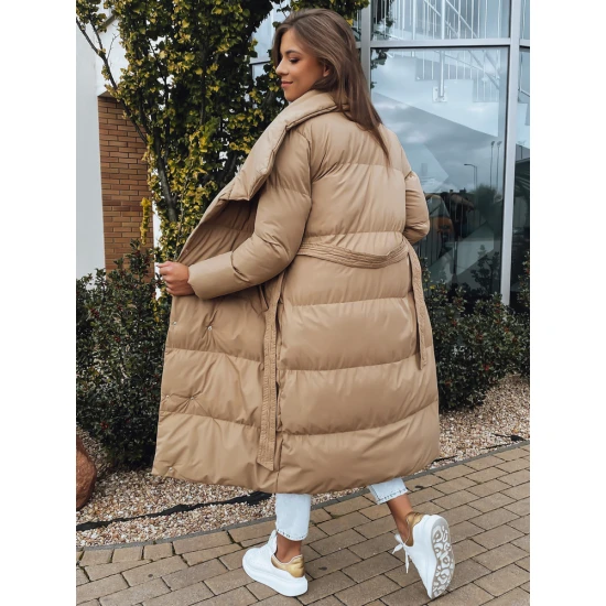 Smėlio spalvos moteriška dygsniuota striukė Favi TY3091