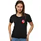Women's black t-shirt HERBAS