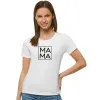 Moteriški balti marškinėliai MAMA