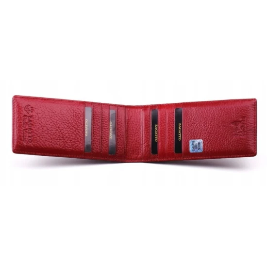 Moteriška raudonos spalvos kortelių dėklas Annerie ZG-01-SC Premium