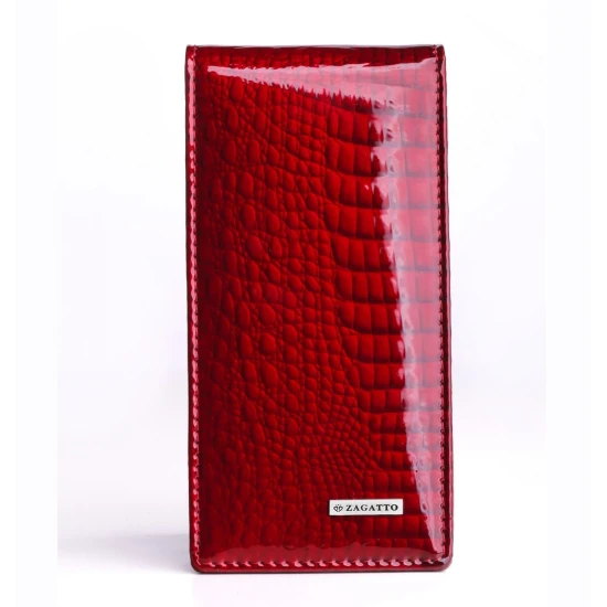 Moteriška raudonos spalvos kortelių dėklas Annerie ZG-01-SC Premium