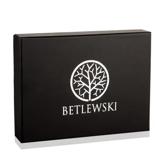 Akcija BETLEWSKI® odinis kreditinės kortelės dėklas (raudonas) BE-08 Premium