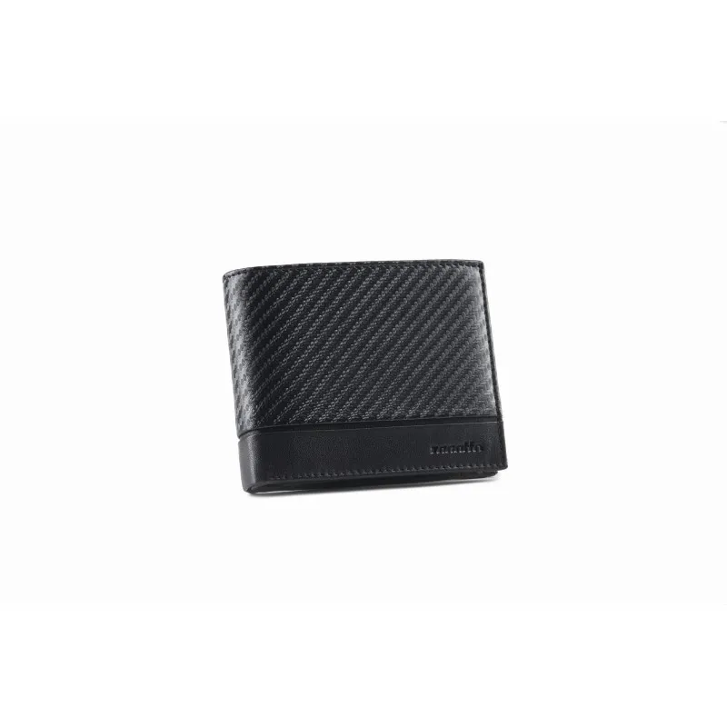 Vyriška piniginė iš natūralios odos Carbon (juoda) ZG-N992-F7 Premium