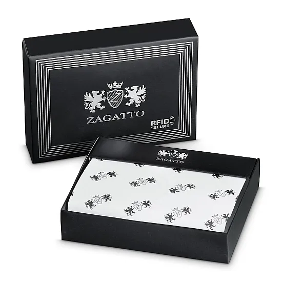 Vyriška piniginė iš natūralios odos Scott (juoda) ZG-062-BAR Premium