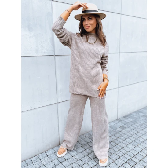 Moteriškas rudas komplektas Giny Sportiniai kostiumai Premium