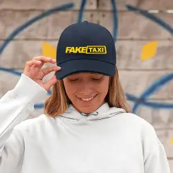 Unisex kepurė tamsiai mėlyna Faxe Taxi