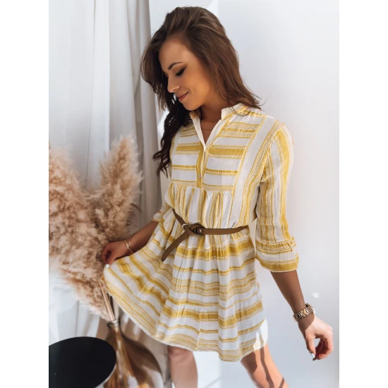 Akcija Geltonos spalvos suknelė Amor EY2291