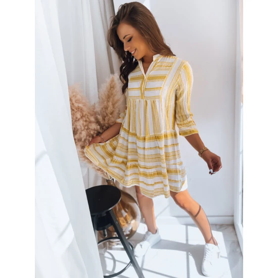 Akcija Geltonos spalvos suknelė Amor EY2291