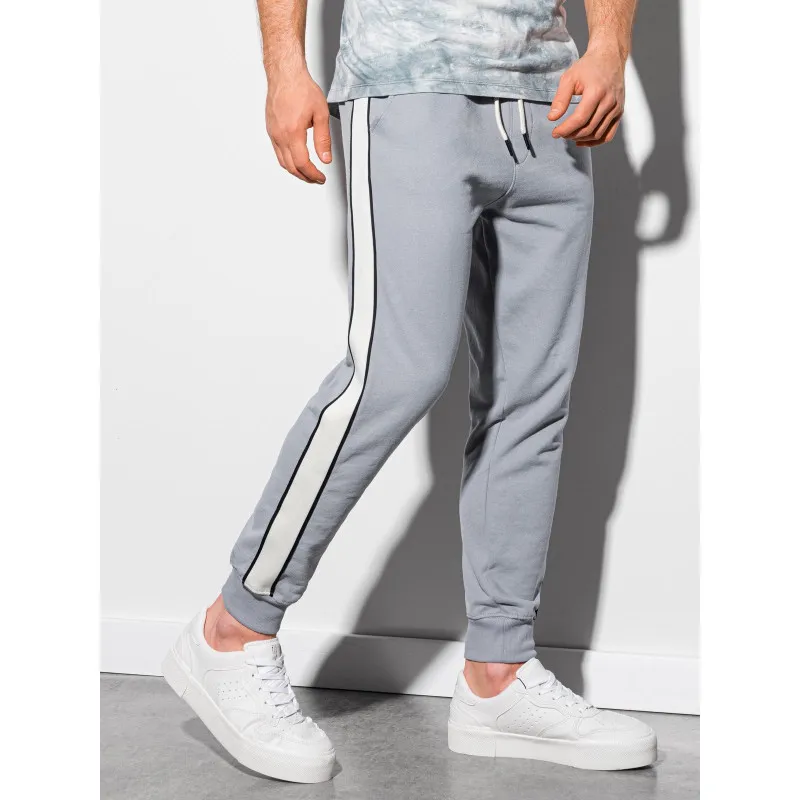 Men's grey casual trousers Libam P947