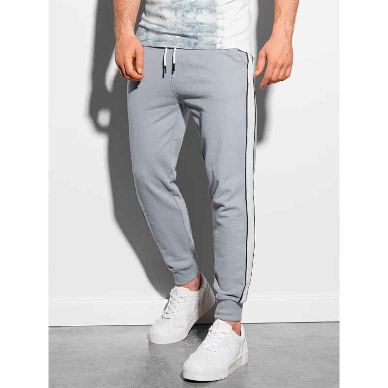Men's grey casual trousers Libam P947